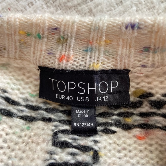 Topshop Check Pattern Sweater - Picture 13 of 14